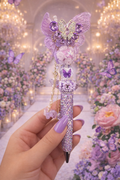 Enchanted Butterfly Ballroom Luxury Beaded Pen 💜🦋