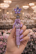 Lavender Bloom Luxury Beaded Pen 💜🌸