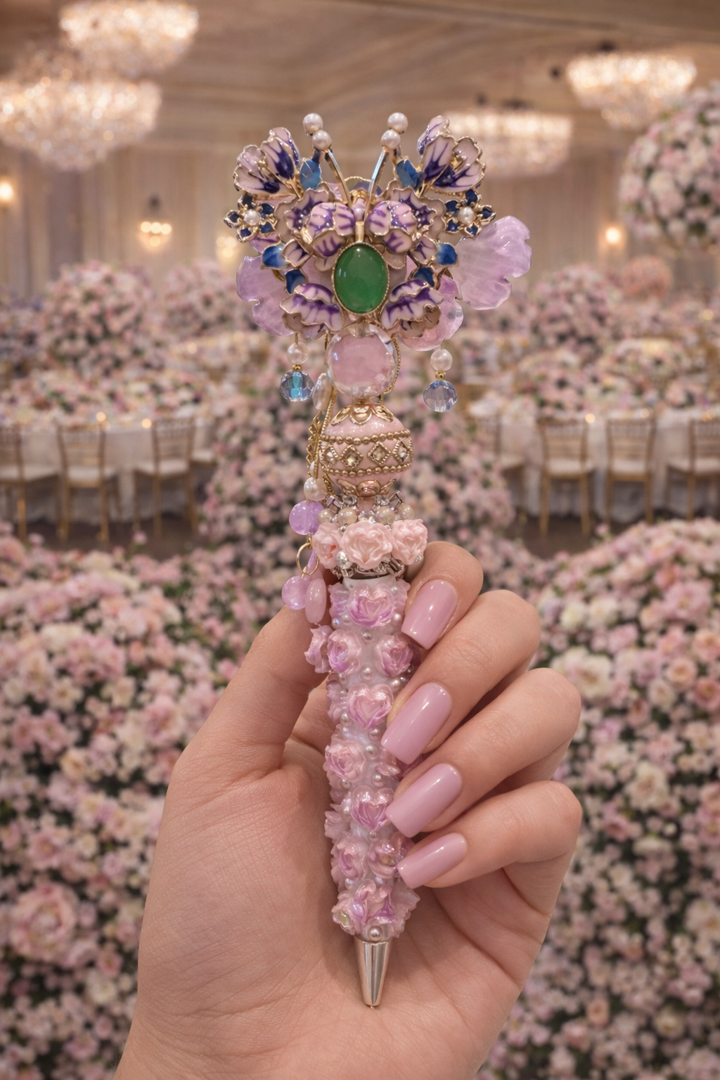 Blush Garden Bloom Luxury Pen 🌸💕