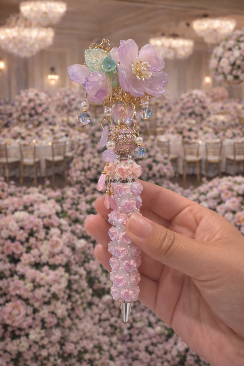 Blush Garden Bloom Luxury Pen 🌸💕