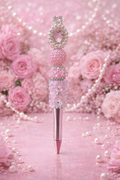 Blush Pearl Garden Beaded Pen 🌸✨