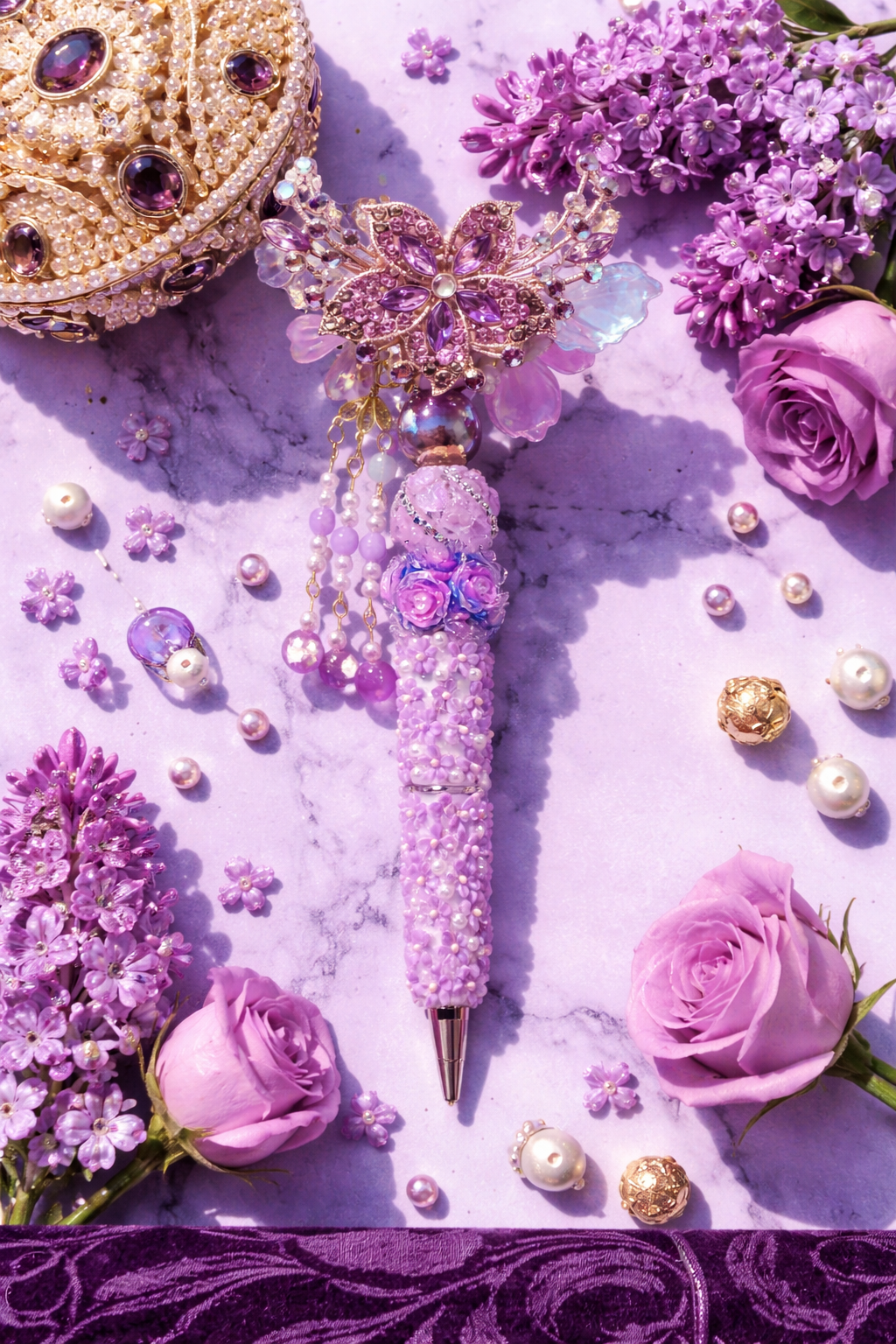 Lavender Blossom Charm Luxury Pen 💜🌸