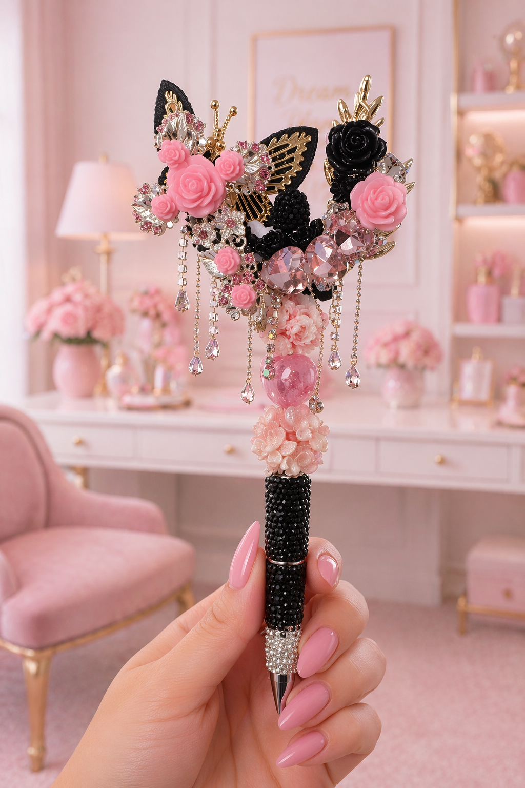 The Ultimate Luxury Butterfly Bling Pen ✨🦋