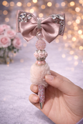 Luxury Pink Butterfly Beaded Pen 🎀