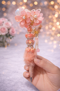 Luxury Peach Rose Beaded Pen