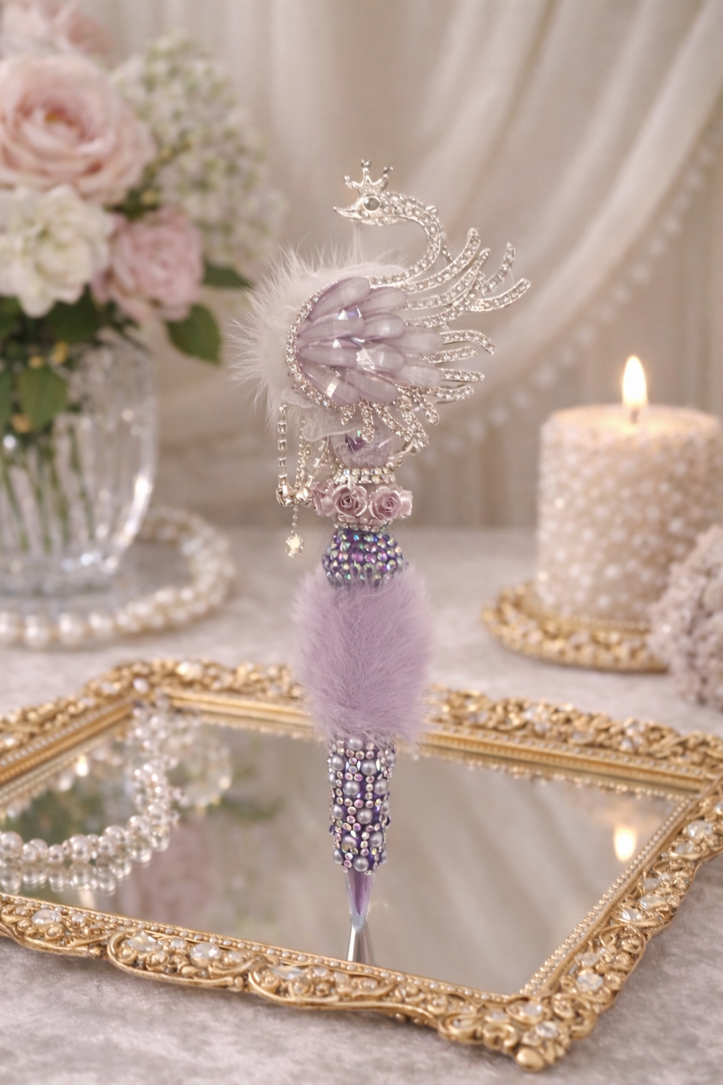 Lavender Swan Elegance