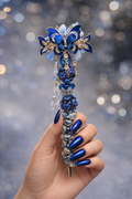Midnight Sapphire Butterfly Luxury Beaded Pen