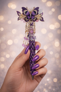 💜 Luxury Butterfly Beaded Pen ✨