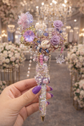 Enchanted Lavender Bloom Luxury Beaded Pen 💜