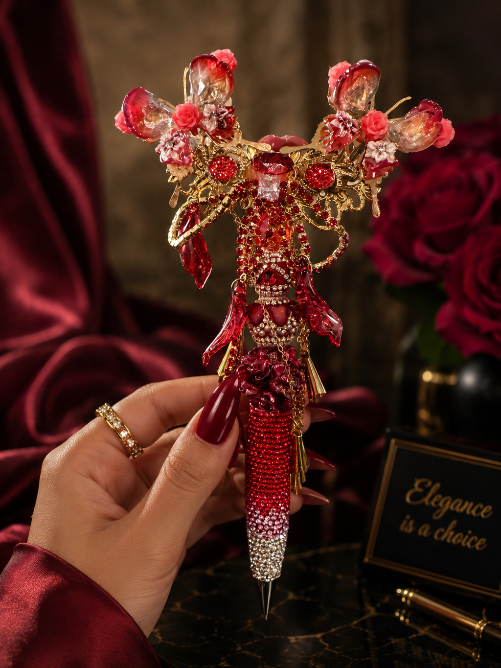 Ruby Luxe Butterfly Pen ✨❤️
