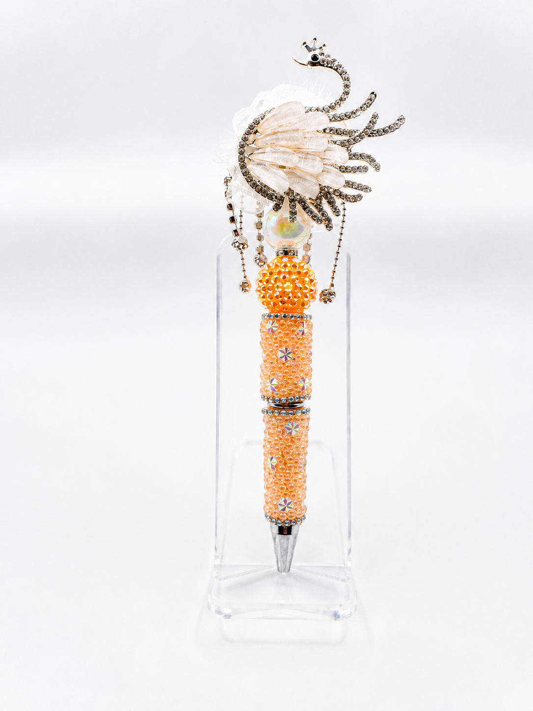 ✨ Elegant Swan Beaded Pens